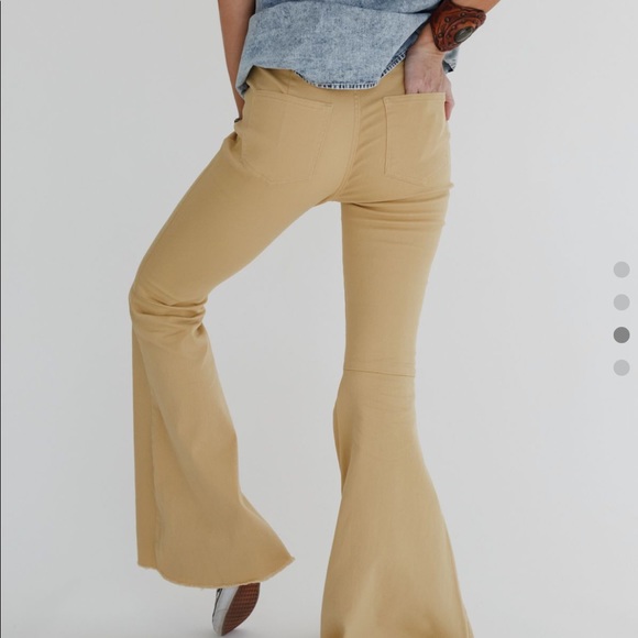 Three Bird Nest - Yellow Flare Pant - Picture 2 of 3